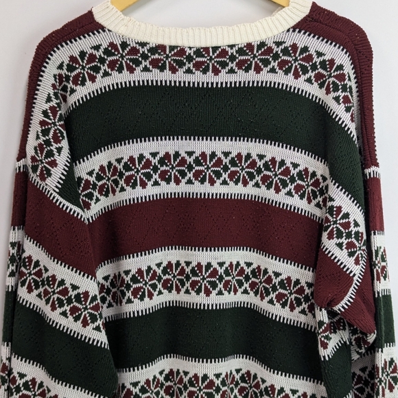 Vintage Tanto Pelo Italian Design Knit Sweater, 90's Style ltalian Sweater, XL - Picture 1 of 10